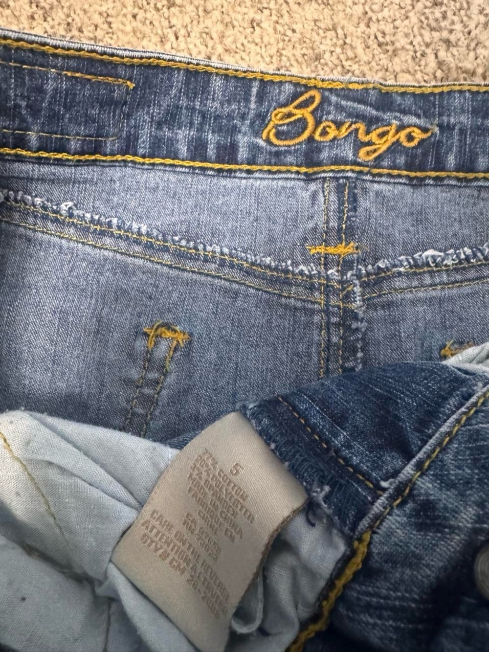 Bongo Y2K Denim Mini Skirt - Picture 4 of 4
